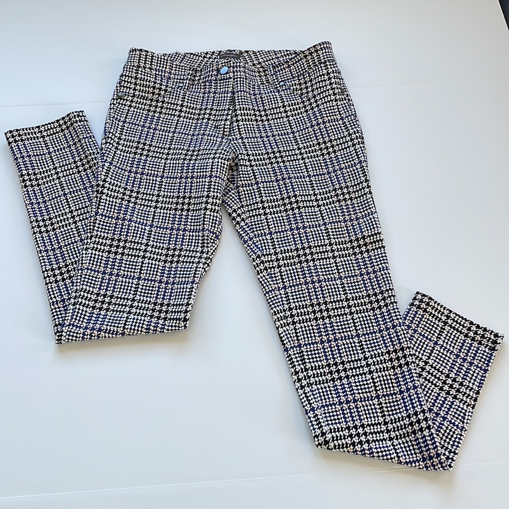 NWOT McLaughlin Plaid Stretchy Pants Size 2 - Picture 1 of 16